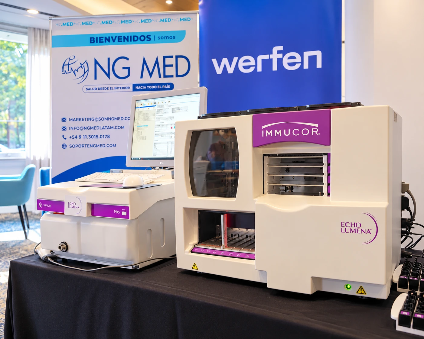 Werfen Echo Lumena en el stand de NG MED